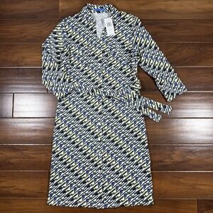 J. McLaughlin Women's Size Small Brynn Jersey Knit Belted Shirt Dress $238‎